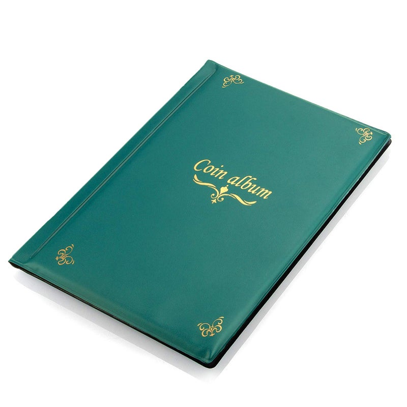 CenterZ 150 Pockets Coin Album, Penny Collecting Book, Souvenir Coins Collection Holder, Ideal for Pressed Pennies Passport, Hobby Coin Collector, Money Specie Display Storage Case (English, Green) - Image 4
